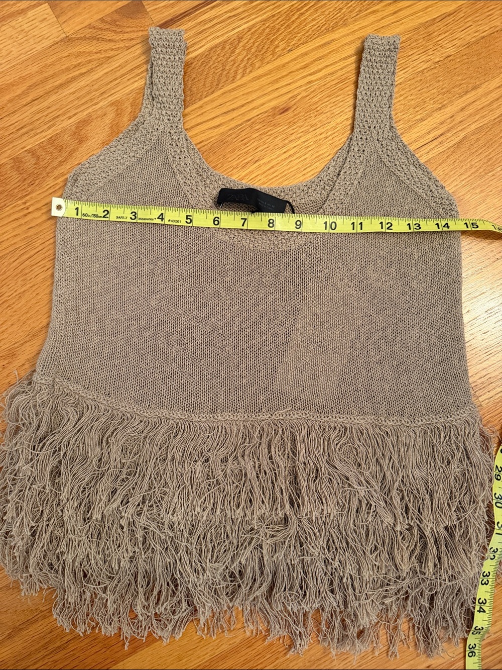NWT Zara fringe knit top - Picture 9 of 9